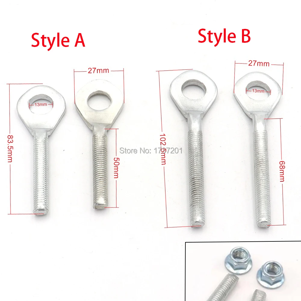 Натяжитель цепи мотоцикла натяжитель оси колеса 13 мм для 50cc 70cc 90cc 110cc 125cc 150cc 200cc 250