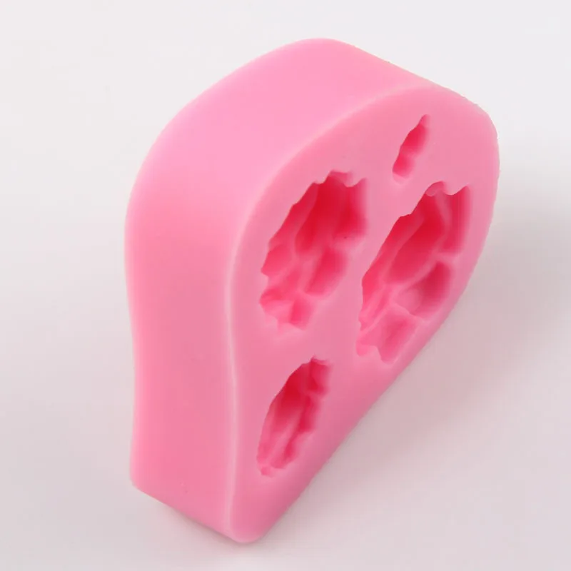 3D деликатные розы цветок силиконовая форма для торта искусственная мягкая