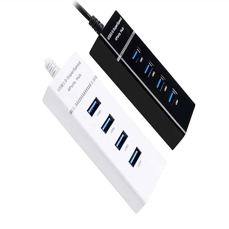 

4 ports High Speed HUBs Hi-Speed 4 Port USB 3.0 Multi USB HUB Splitter Expansion For Desktop PC Laptop PC Tablet High Speed