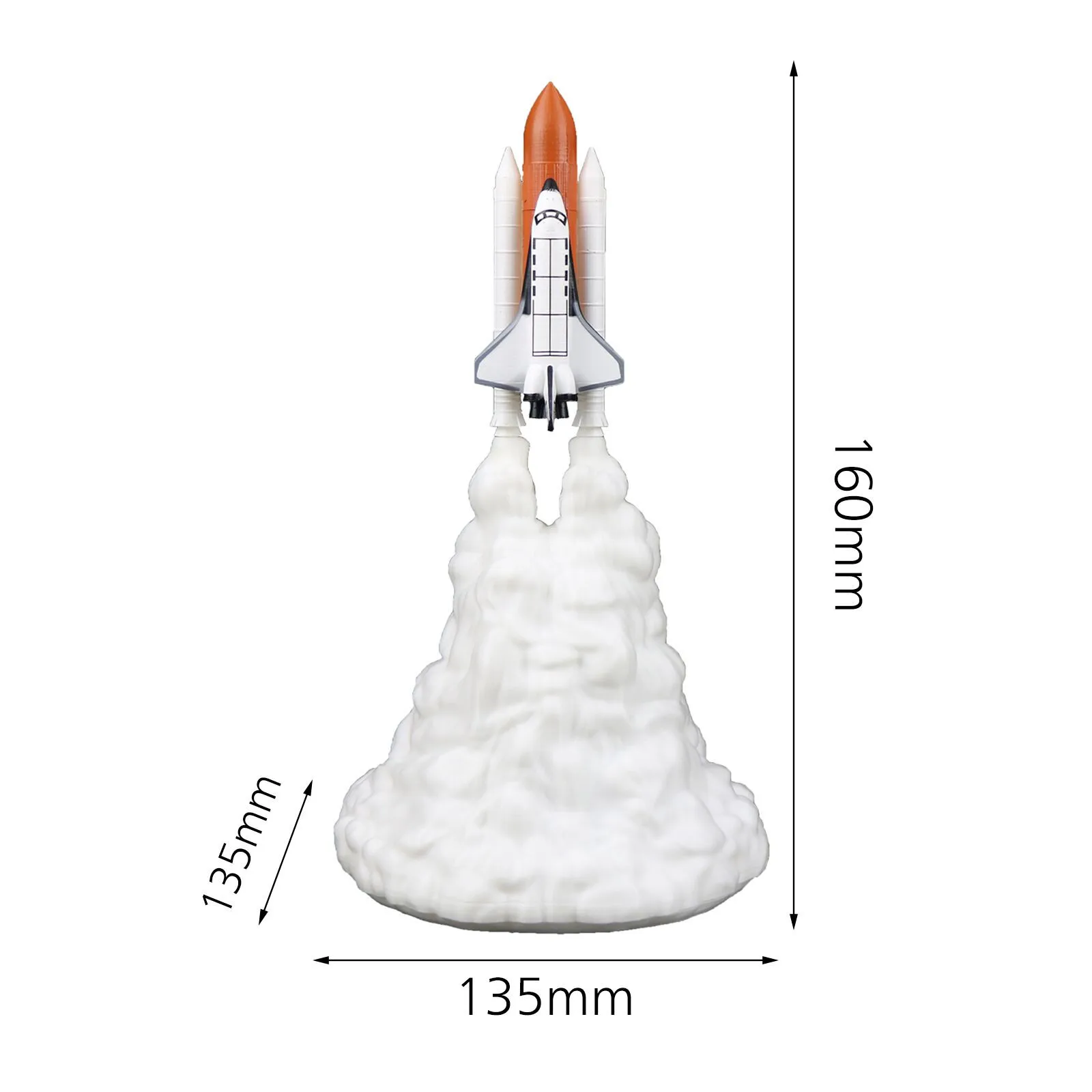 

40# 2021 News Space Lamp Rocket Night Light Kids Room Space Lamp Toy Model For Children Gift Home Decor Desktop Shuttle Lamp