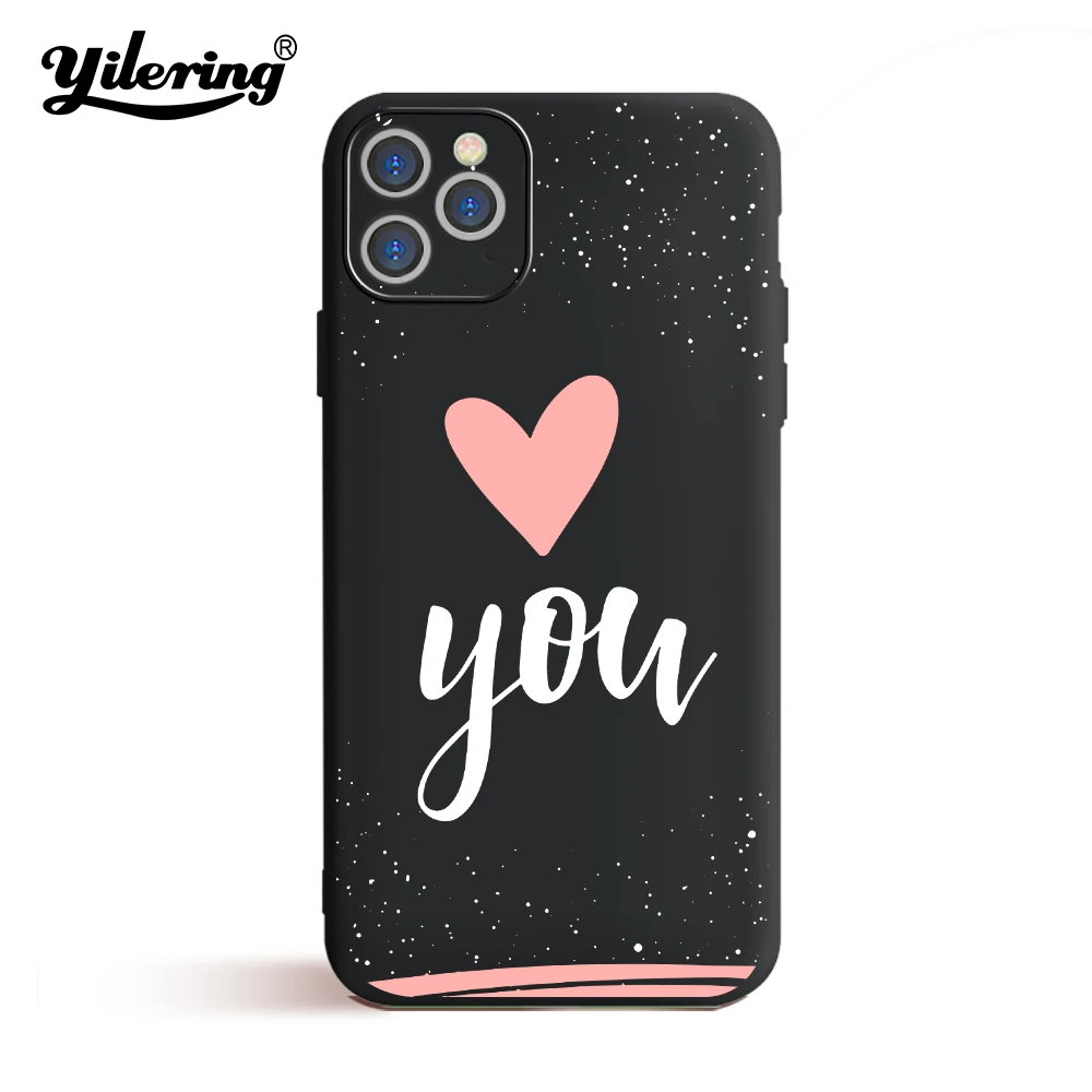 Heart Love Phone Case For iPhone 13 12 11 Pro Max Mini Cover for iPhone X XR XS MAX 7 8 Plus SE 2020 Soft TPU Fundas Cover