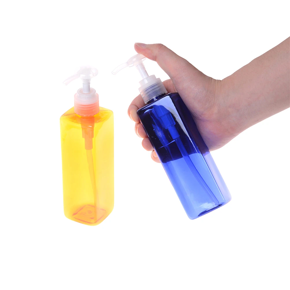 250ml Bottles With Cap Plastic Shampoo Lotion Bottling Clear Bottle Pump Soap Mousses Liquid Dispenser | Обустройство дома