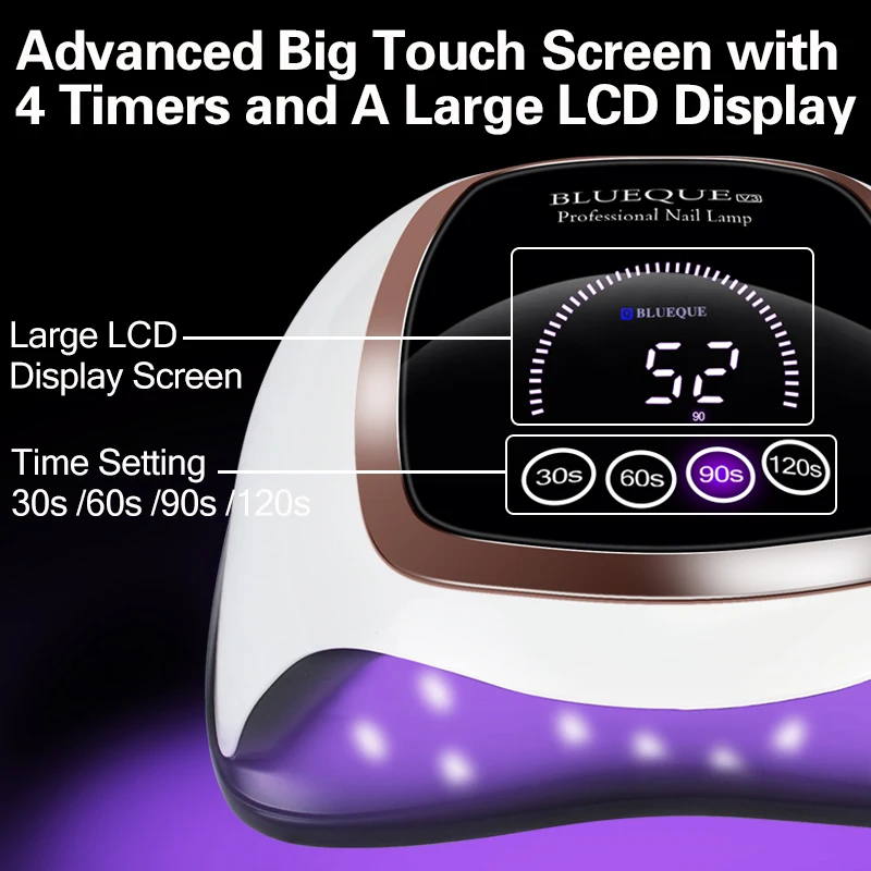 УФ-лампа для сушки ногтей 168 Вт 42 светодиода с сенсорной кнопкой | Красота и