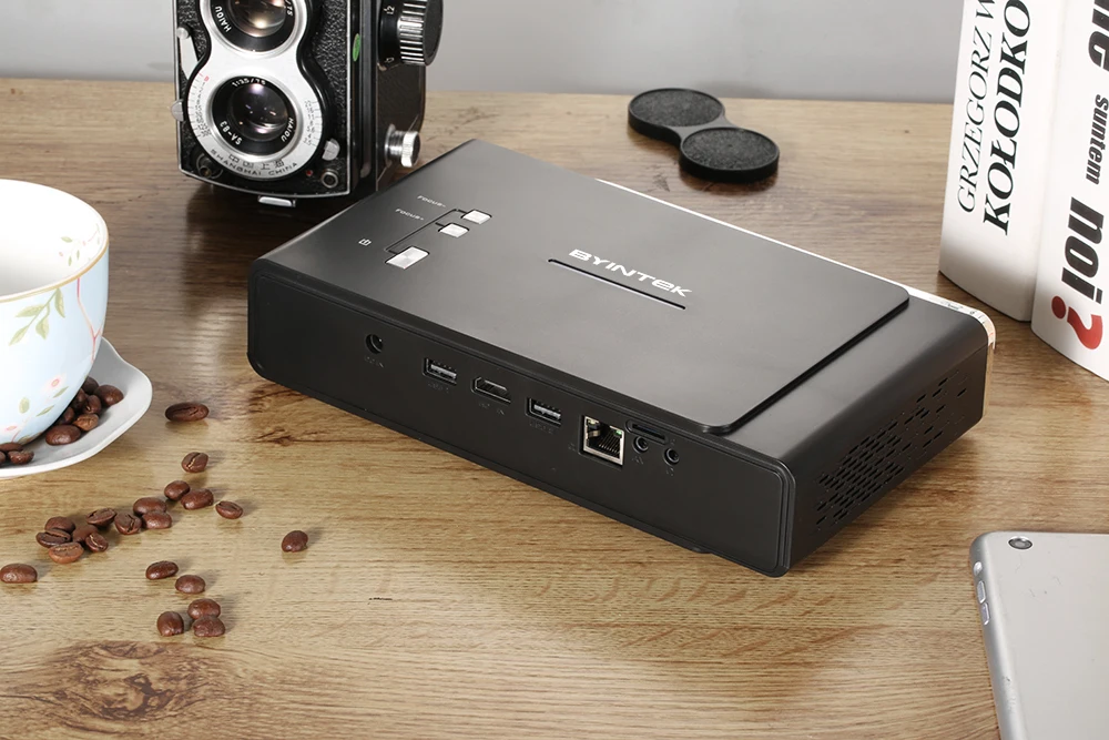 BYINTEK UFO R15 300 дюймов Смарт Android wifi видео светодиодный портативный мини DLP 3D проектор для Iphone 11 Full HD 1080P домашний кинотеатр 4K