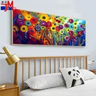 Алмазная 5d-картина сделай сам абстрактного цвета, полноформатная круглая вышивка стразами, мозаика, пейзаж, Творческое хобби, ремесла, подарок