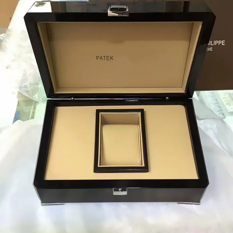 Patek деревянный ящик для часов с одним слотом Мужской органайзер наручных чехол