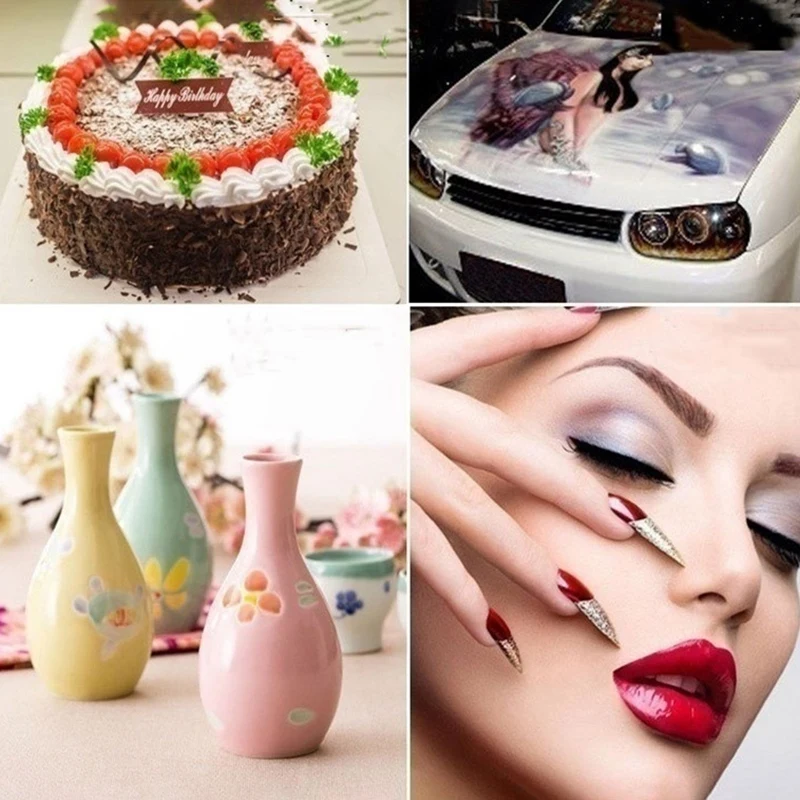 

Protable Dual Nozzle Airbrush Kit for Nail Art Desgin Tattoo Cake