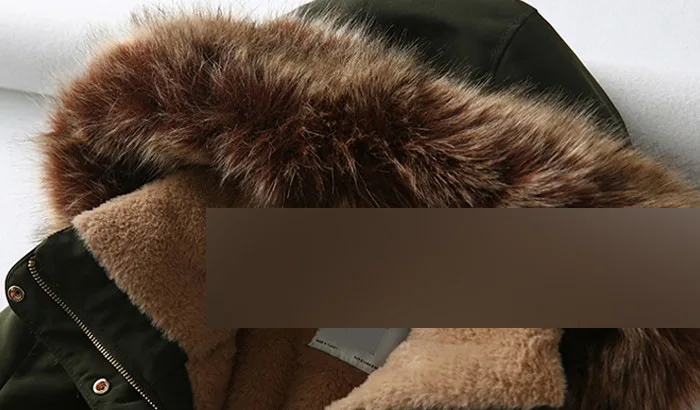 Winter 2020 Big Fur Collar Cotton Down Parka For Women Long Army Green Black Down Jacket Slim Plus Size Warm Coat Female