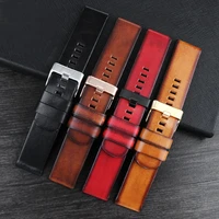 genuine leather strap is suitable for diesel retro strap dz4323 1657 1405 4318 mens bracelet 22mm 24mm 26mm 28mm