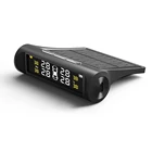 Система мониторинга давления в шинах VODOOL AN001, беспроводная TPMS с солнечной батареей, ЖК-дисплеем, сигнализация давления в шинах с 4 датчиками