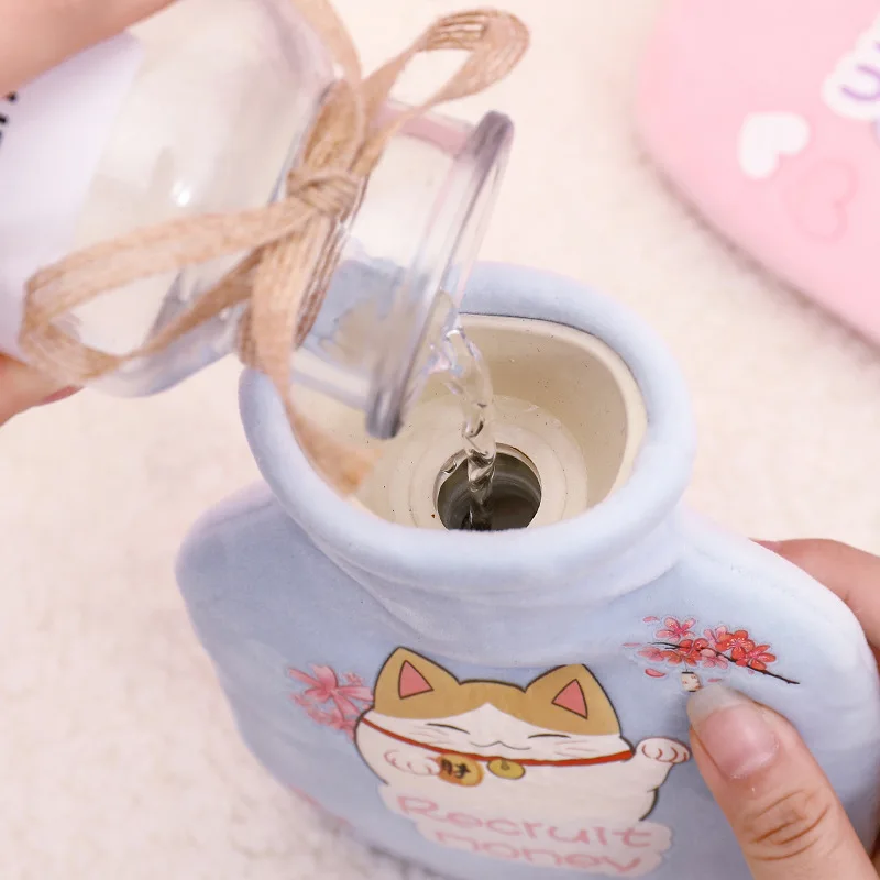 Мультяшные бутылки для горячей воды мини-бутылка зимняя обязательная