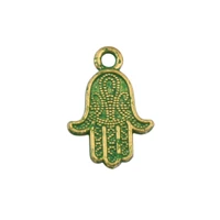 100pcs alloy hamsa hand charm pendants for jewelry making findings