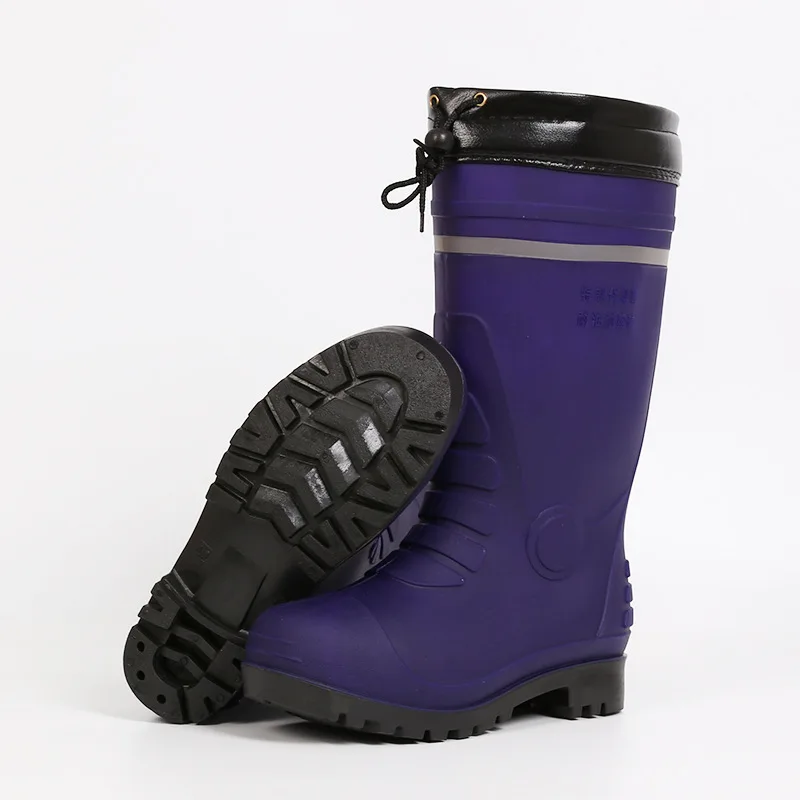 

Swyivy Winter New Warm Plus Velvet Padded Rain Shoes for Men 2020 Men's High Warm Water Shoes Non-Slip Rain Boot Fishing Shoes