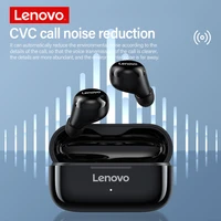 lenovo lp11 bt 5 0 bluetooth headphones with dual microphone sports earbuds noise cancelling gaming wireless earphones hd stereo