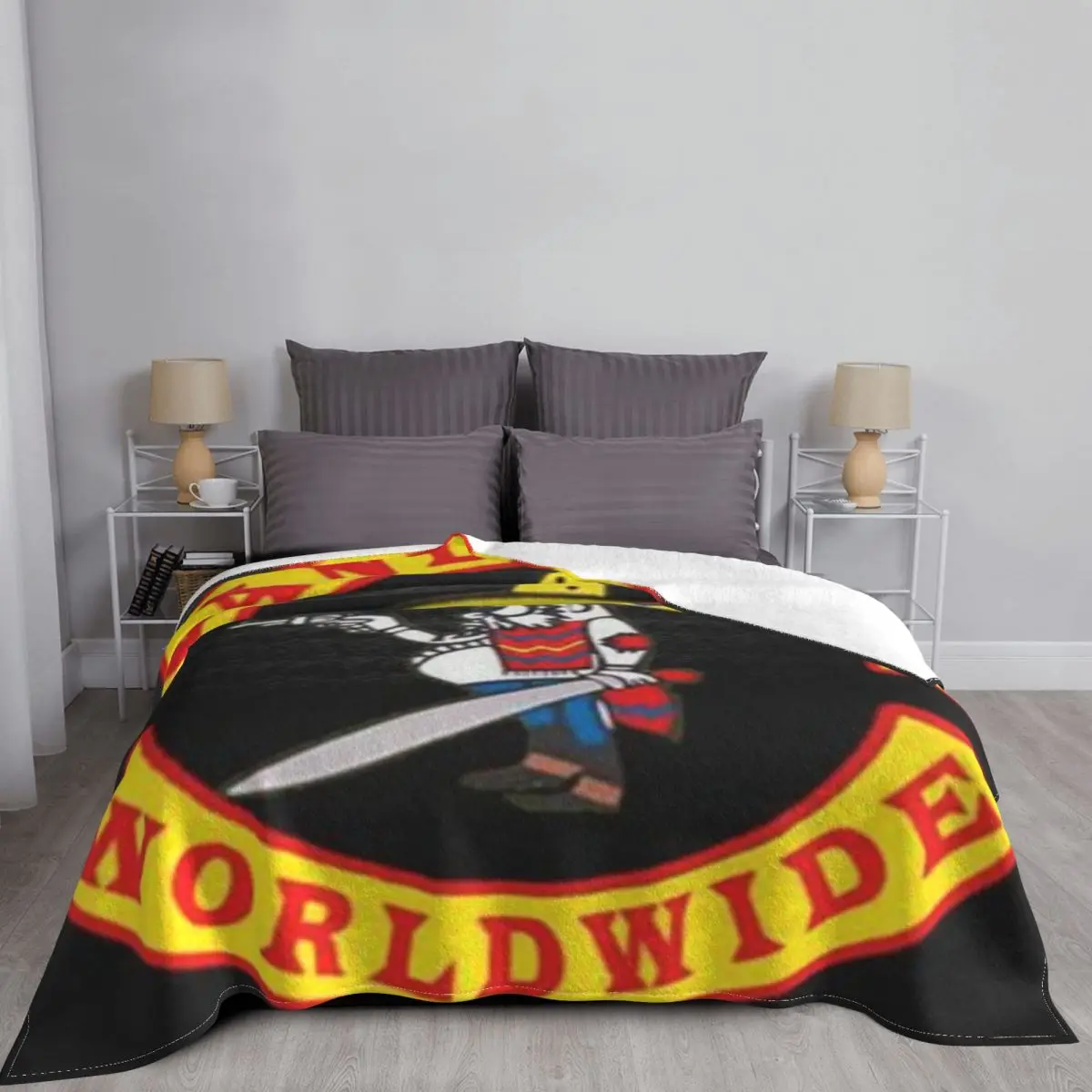 

Bandidos Worldwide 185 Blanket Bedspread Bed Plaid Plaid Bed Blanket Picnic Bedspread