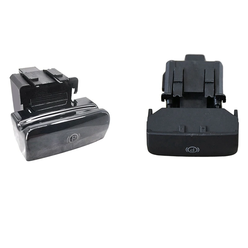 

2 предмета автомобиля электронный выключатель ручного тормоза стояночный тормоз для Peugeot 3008 блестящая черная оправа и матово-черный