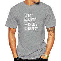 new eat sleep cruise repeat t shirt funny gift for ship travel