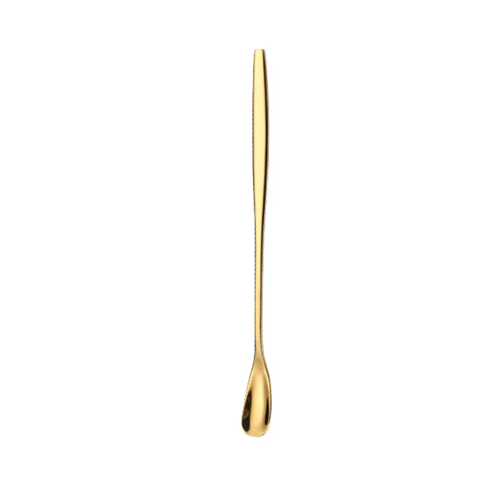 

New 304 Stainless Steel Stir Spoon Long Handle Dessert Coffee Ice Scoops Short Teaspoon SCI88