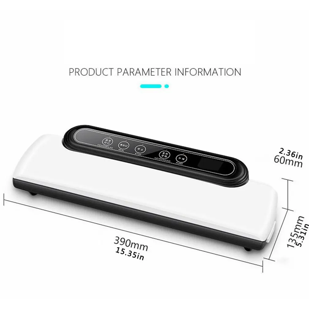 

110/220V Vacuum Sealer Automatic Household Commercial Table Vacuum Food Sealers Wet Dry Packaging Machine 30cm Extended Seal
