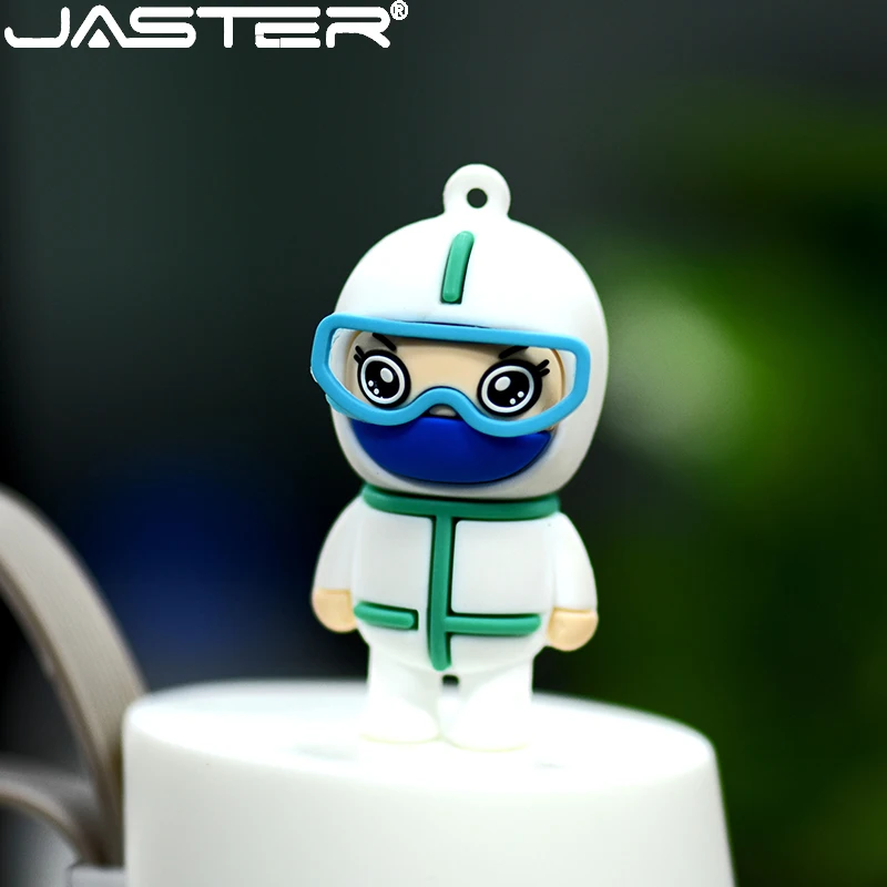 Новый мультяшный USB флеш-накопитель JASTER 4 ГБ 8 16 32 64 128 белый ангел диск 2 0 U