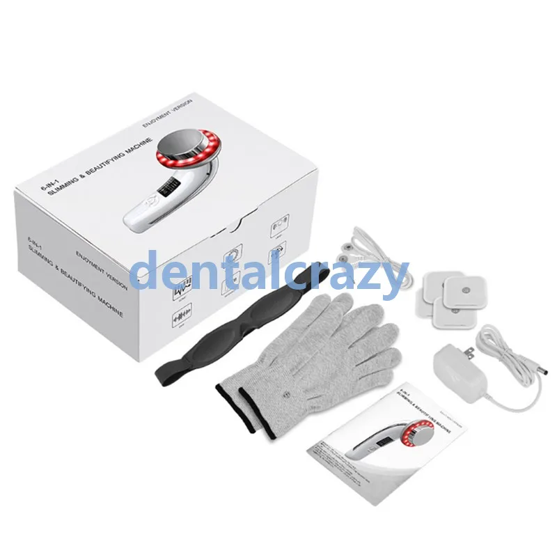 Beste 6 In 1 Echografie Infrarood Ems Lichaam Vermagering Massage Vet Brander Gewichtsverlies Beauty Tools