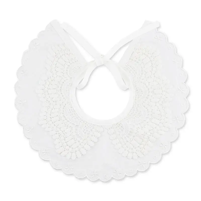 Детский нагрудник кружевное цветочное украшение слюнявчик нагрудники для