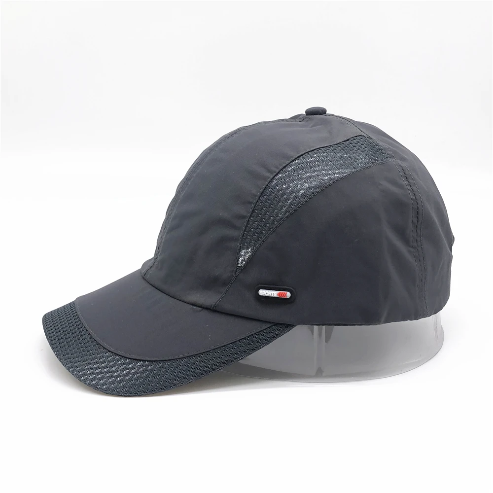 

2021 Summer New Mens Outdoor Sport Sunscreen Baseball Hat Running Visor Cap Breathable Quick Dry Mesh Caps Gorras Chapeu