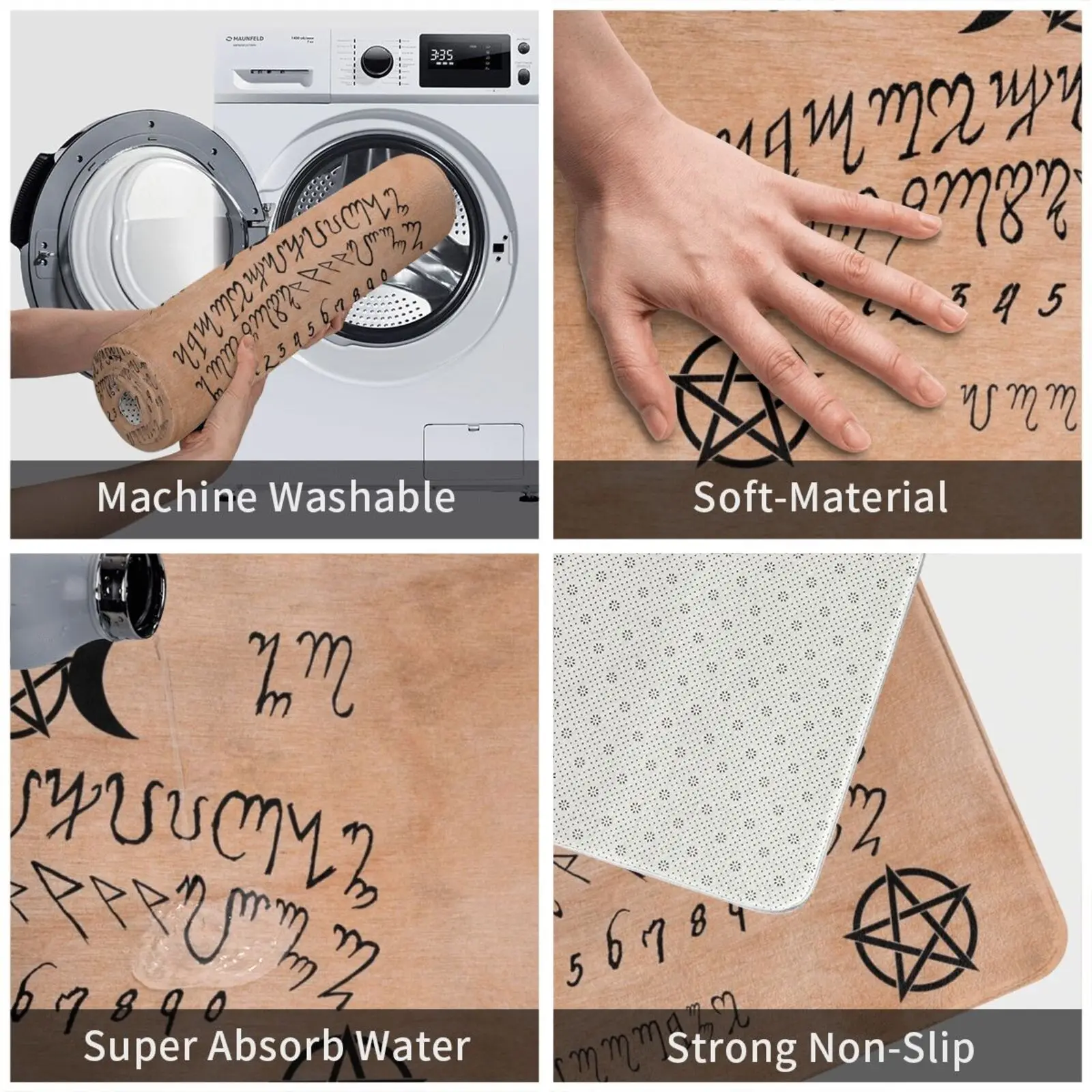 Коврик Theban Ouija для входной двери коврик ванной Забавный Kylie Garibay Хэллоуина Minogue Anti