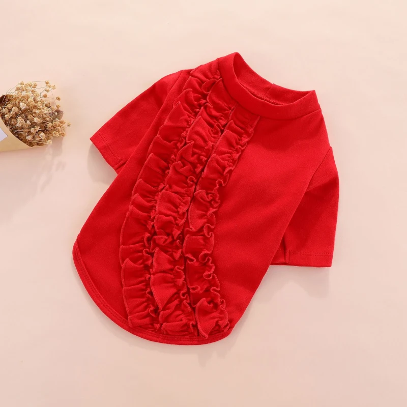 

Хлопковая футболка с рисунком собаки, одежда для собак на весну, осень и лето, футболка, толстовки с капюшоном, одежда шнауцера, Пижама