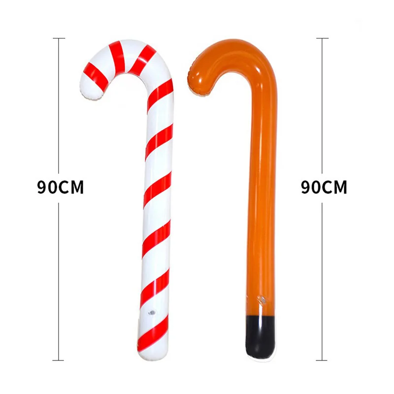 10 шт. надувные костыль Санта Клаус трость на Рождество и Хеллоуин Вечерние