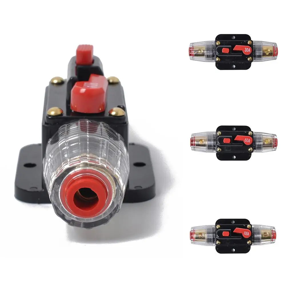 

DC 12-24V 30/60/100A автомобильная аудио-и Видеосистема, встроенный выключатель, держатель предохранителя 2019