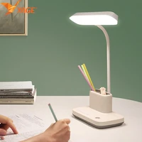 yage new update 3600mah desk lamp high brightness soft light study work table lamps rechargeable touch led lamp phone pen holder