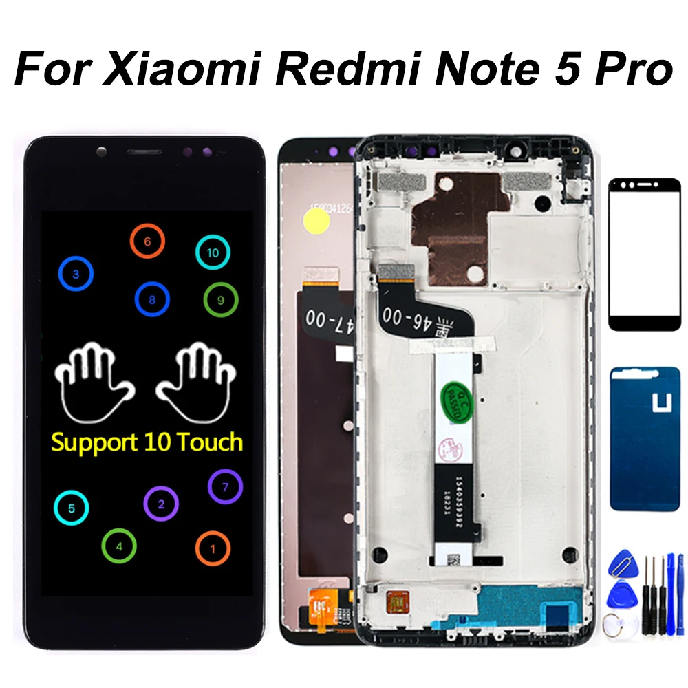 5,99 дюймов lcd для Xiaomi Redmi Note 5 Pro lcd дисплей кодирующий преобразователь сенсорного экрана в сборе для Xiaomi Redmi Note5 Pro lcd
