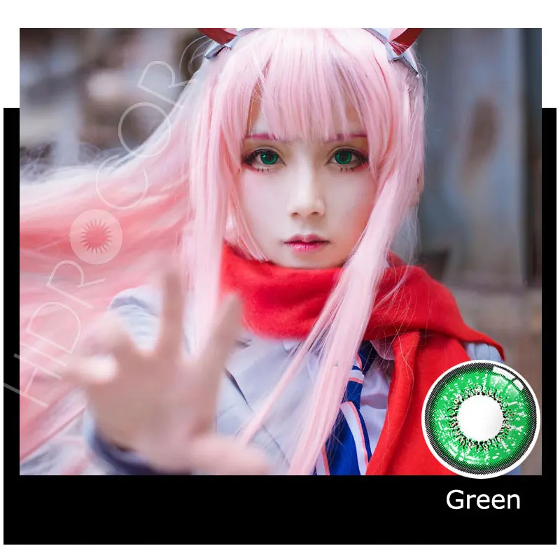 1 пара Хэллоуин Косплэй контактные линзы Цвет ed для глаз ежегодно контакты Pupilentes