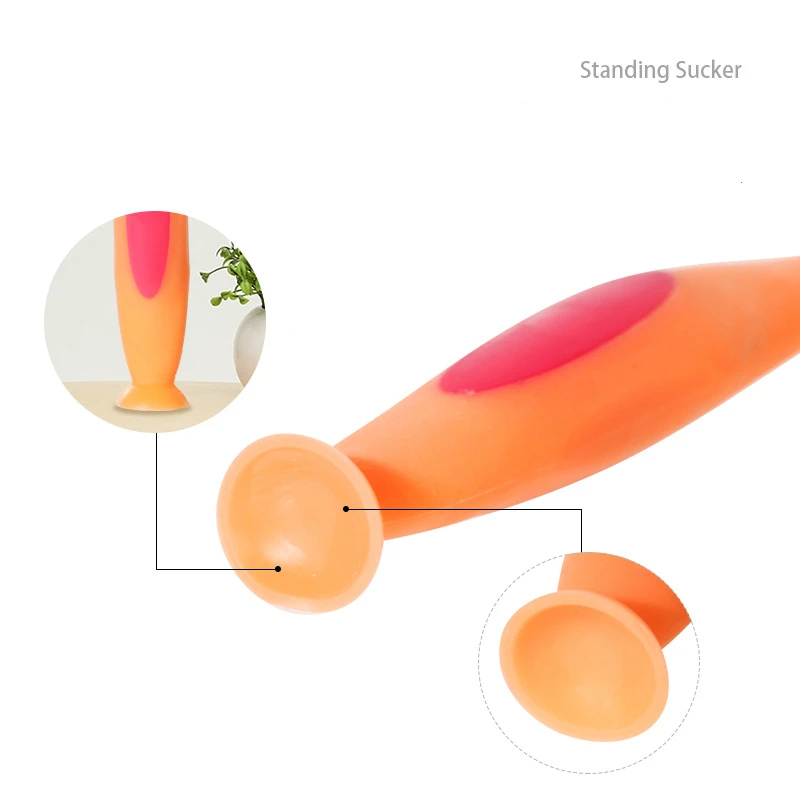 2 шт./компл. детская ложка обучающая + вилка Набор для новорожденных Детская