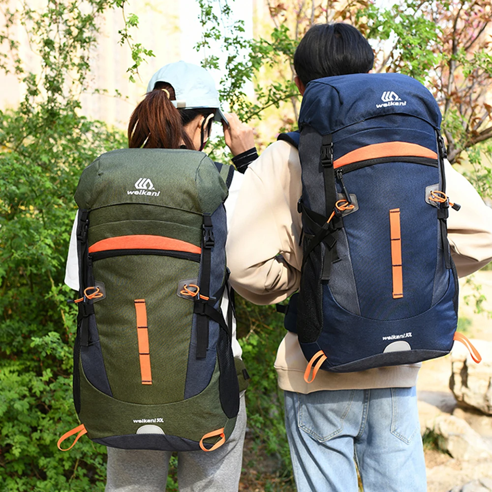 

50L мужские и женские мужские походные рюкзаки, рюкзак для отдыха на природе, водонепроницаемая сумка для альпинизма, путешествий, спортивная сумка, рюкзак для альпинизма