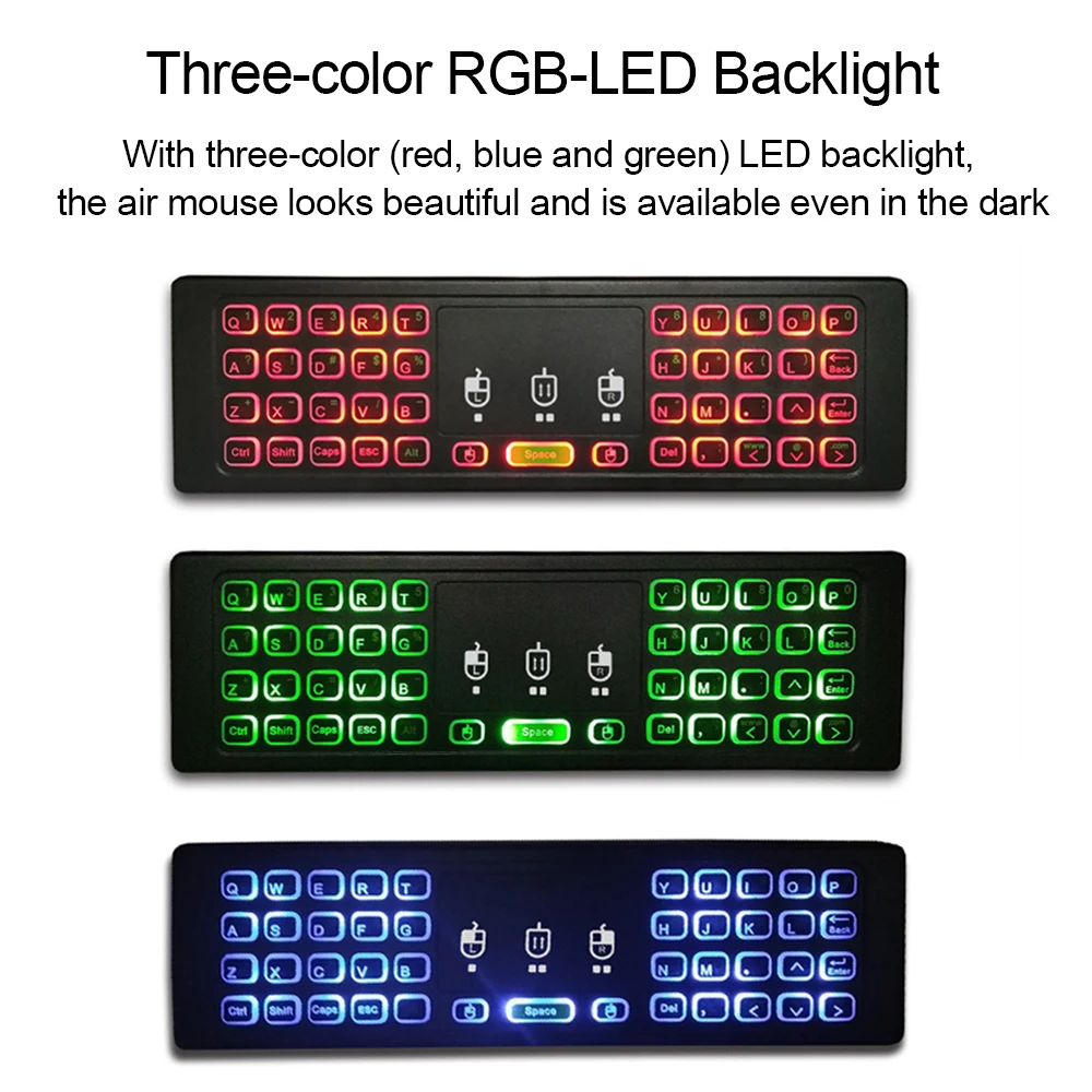 Беспроводная клавиатура 2 4 GHz Air Mouse с сенсорной панелью и ИК пультом