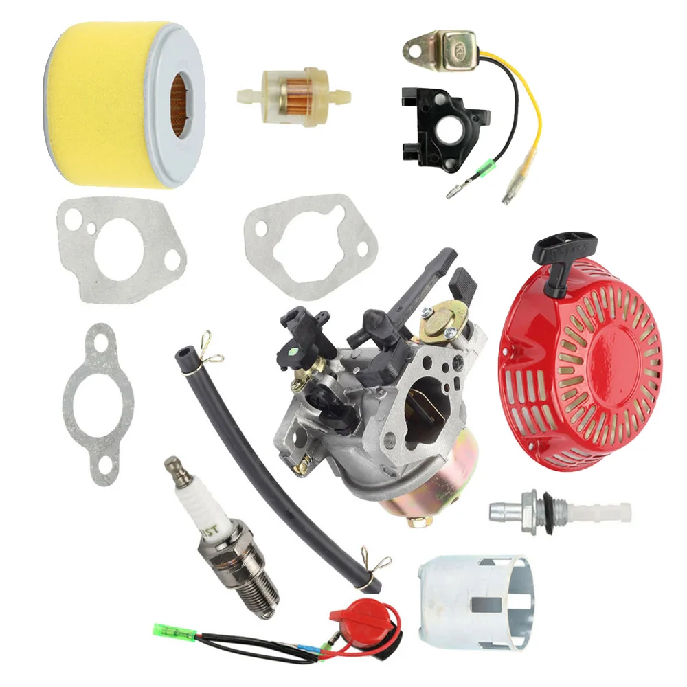 

Carburetor Kit For Honda GX240 GX270 Recoil Starter Air Filter Gasket Rings Lawn Mower Parts Power Equipment Accessories