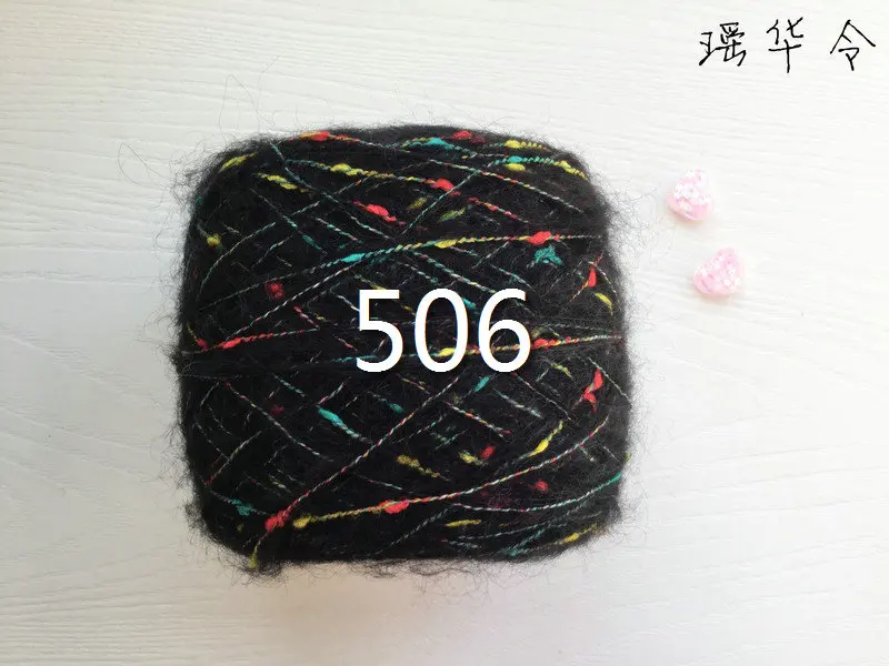 506 2 шт.* 100 г, окрашенная пряжа из ангорской шерсти для вязания, Модная хлопковая пряжа, пряжа для вязания,, пряжа для вязания, окрашенная линия ZL7 - Цвет: 506