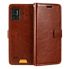 Чехол-книжка для Umidigi Bison, из искусственной кожи, с отделением для карт и подставкой