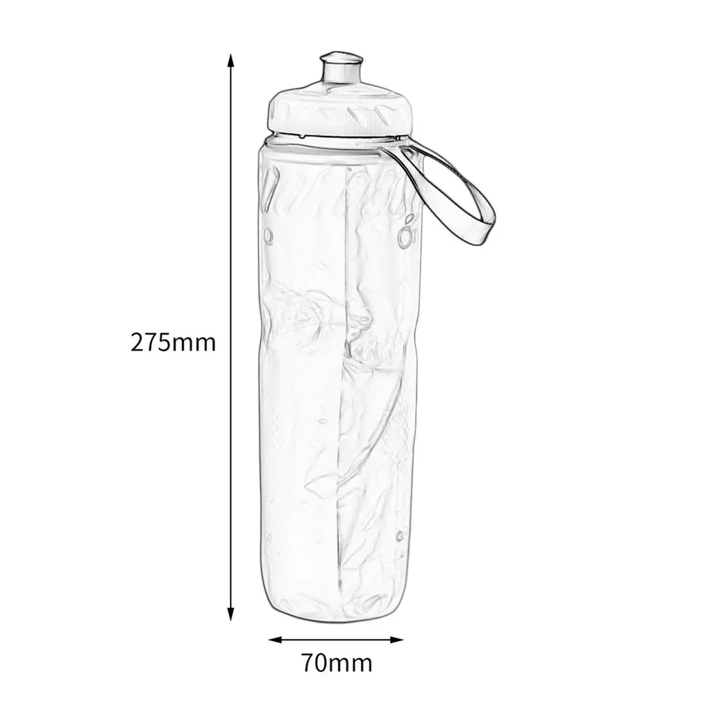 

710ml 24oz Portable Outdoor Insulated Water Bottle Bicycle Bike Cycling Sport Water Kettle Recyclable Bottle Drpp shipping