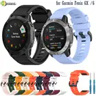 Ремешок для часов Garmin Fenix 6X, 6 PRO, Fenix 5X, 5, 3, 3, HR 945, 935, силиконовый, легко снимающийся, 22 мм, 26 мм