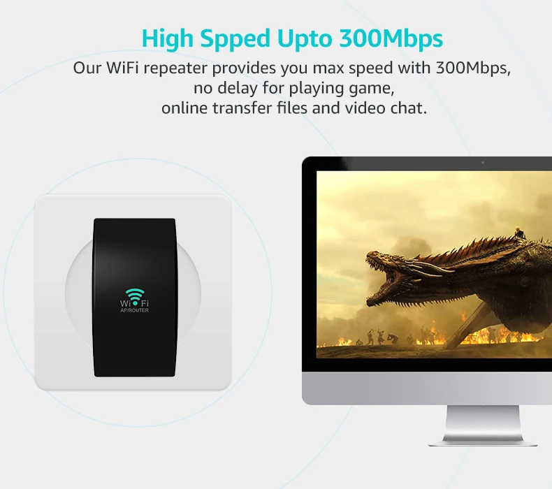 Беспроводной Wi-Fi ретранслятор WiFi усилитель сигнала 300 Мбит/с WiFi усилитель 802.11N усилитель WiFi длинный Диапазон Wi Fi расширитель точка доступа