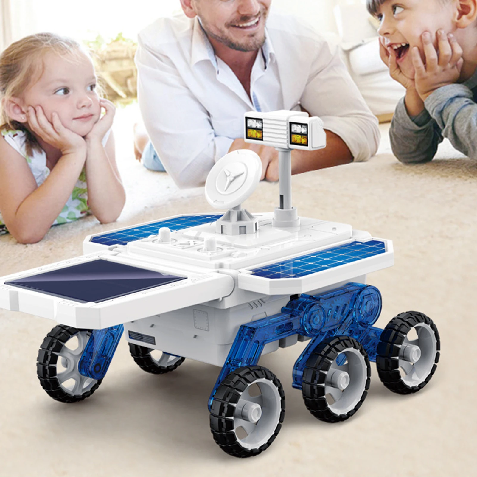 

Kids Educational Interactive Practical Multifunctional Attractive Engineering Mechanical Learning Rover Vehicle Building Toy Set