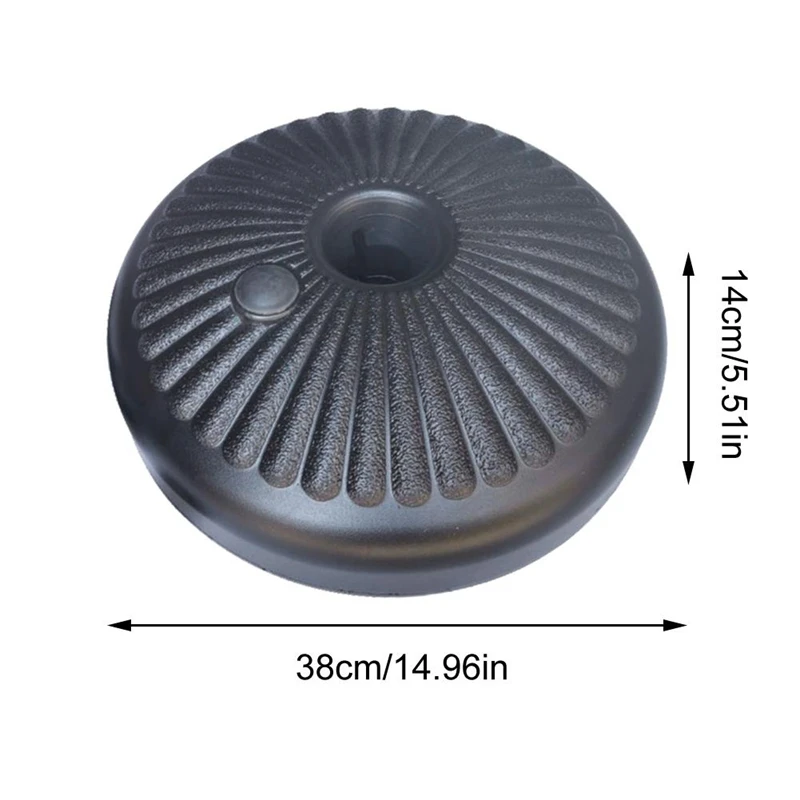 

Patio Umbrella Base Stand Outdoor Parasol Stand Round Water Filled Umbrella Base For Outdoor Beach Courtyard Sunshade