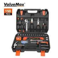 valuemax 8pc 150pc home tool set for home repair tool set household tool kits with screwdrivers pliers hammer utility knife box