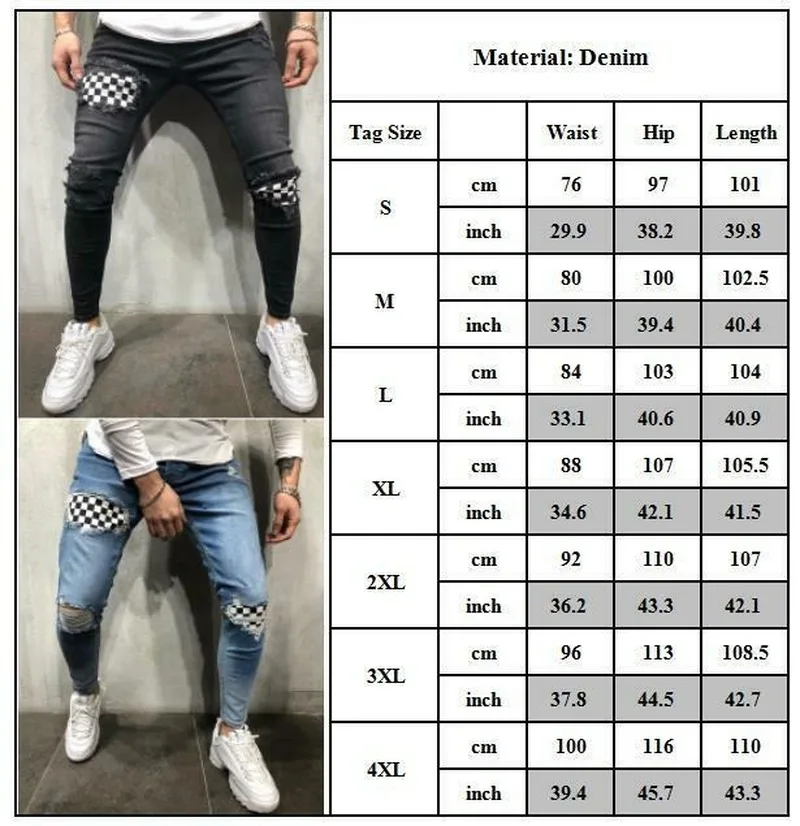 

Universal FashionMen's Slim Fit Biker Denim Jeans Pants Ripped Distressed Skinny Frayed Trousers US