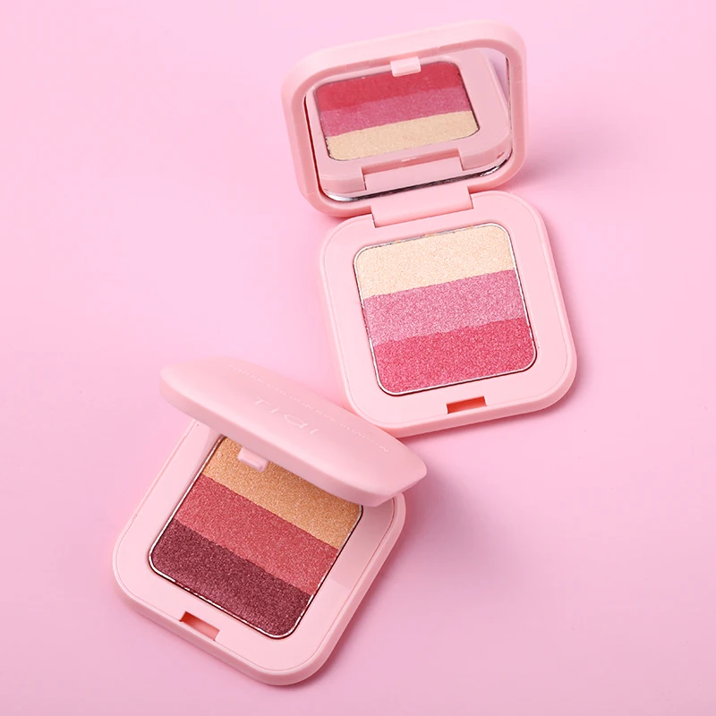 TIAI 3 цвета мини палитра для макияжа глаз земли с шиммером цвет мерцающий блеск