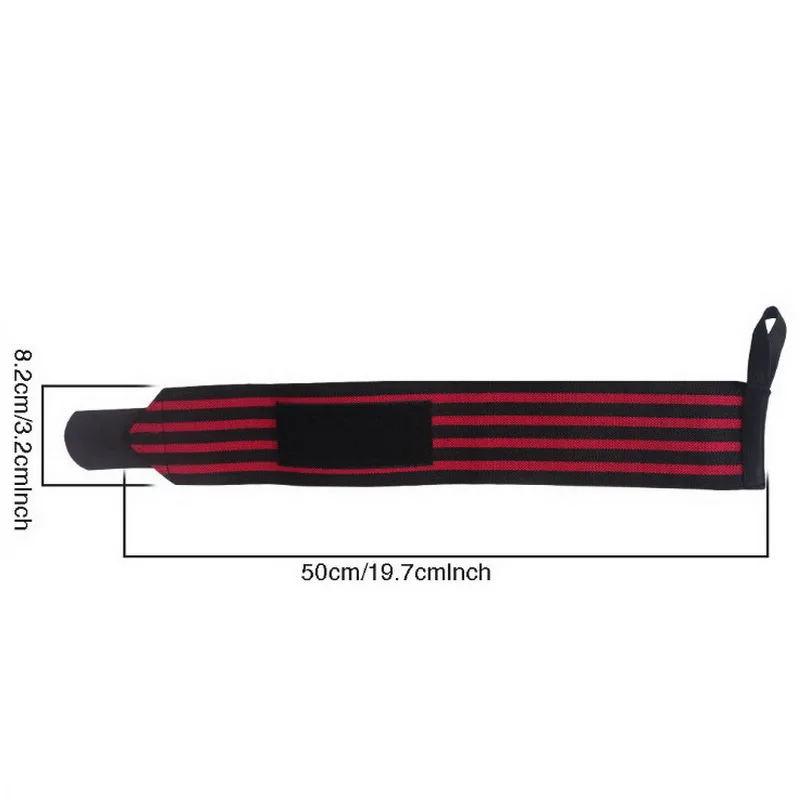

2PCS Gym Fitness Wristband Winding Elastic Bandage Strength Training Wrist Protector Weightlifting Deadlift Sport Wristbands