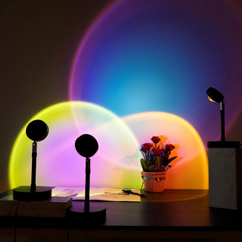 

Питаемые через USB порт ночной Светильник закат проекции эстетические, настенный светильник, фон для фотосъемки с изображением для дома укра...